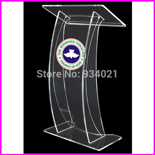 Free Shipping Church Podium, Acrylic Plastic Pulpit, Church Pulpit Designs