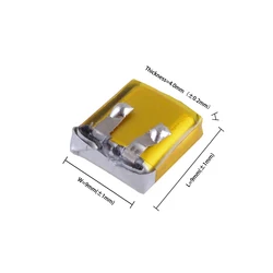 2pcs Dedicated Battery for wireless bluetooth headset 3.7V,30mAH,400909 401010 Polymer lithium ion  Li-ion battery for LP40