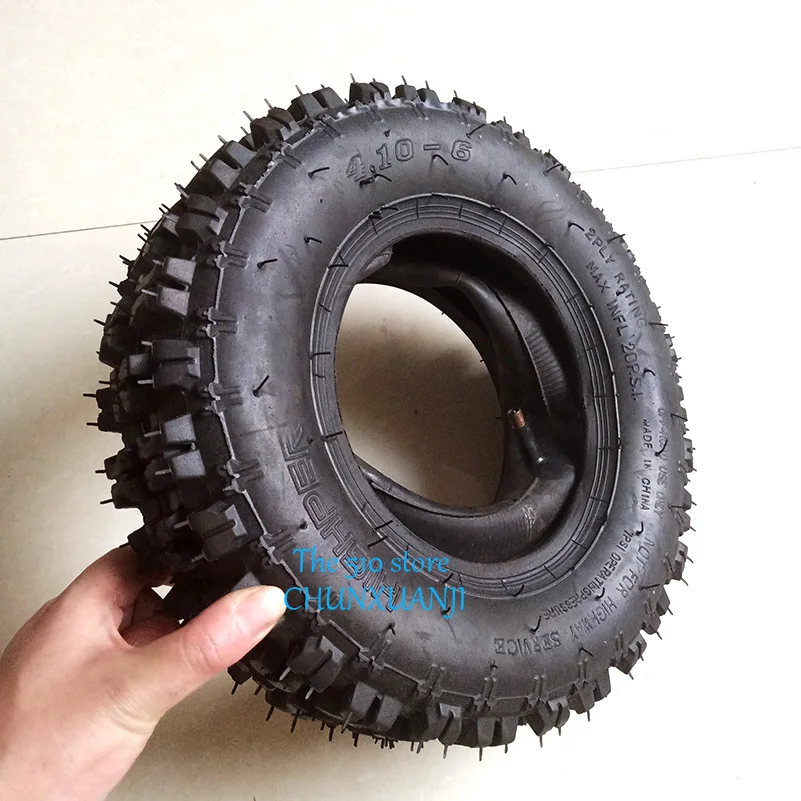 tyre  4.10-6 tire inner tube Fit All Models ATV Go kart MIni Quad 47cc 49cc snowplow tires Snowmobile