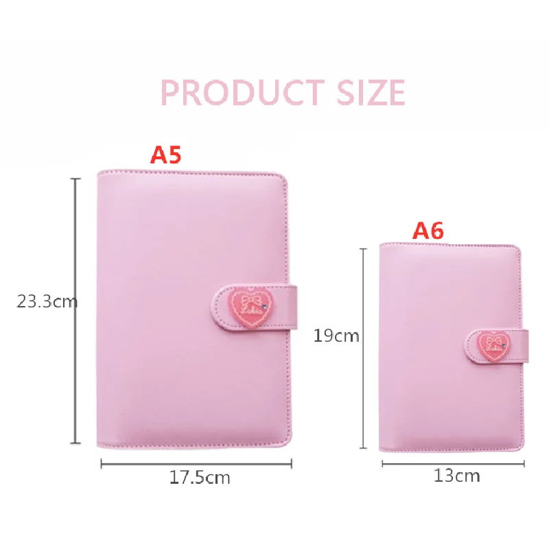 Girl New Diary Cute Cartoon Diy A6 Notebook Diy Girl Heart Account Diary Plan Notebook Korean Loose-leaf Girl Heart Notebook