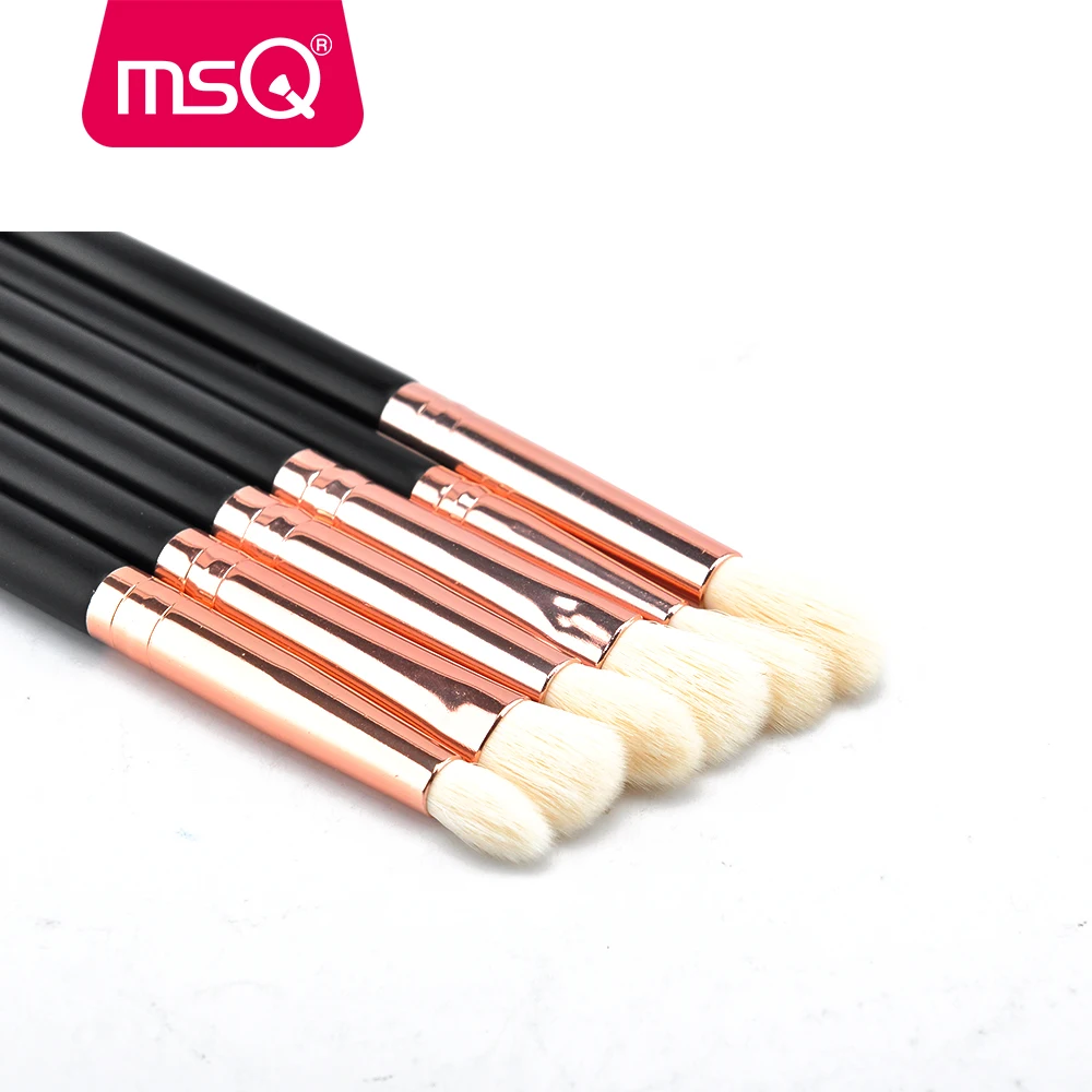 MSQ 6pcs Makeup Brushes Set Eyeshadow Blending Pencil Make Up Brush Bristles Cosmetics Tools Soft Synthetic Hair Brush