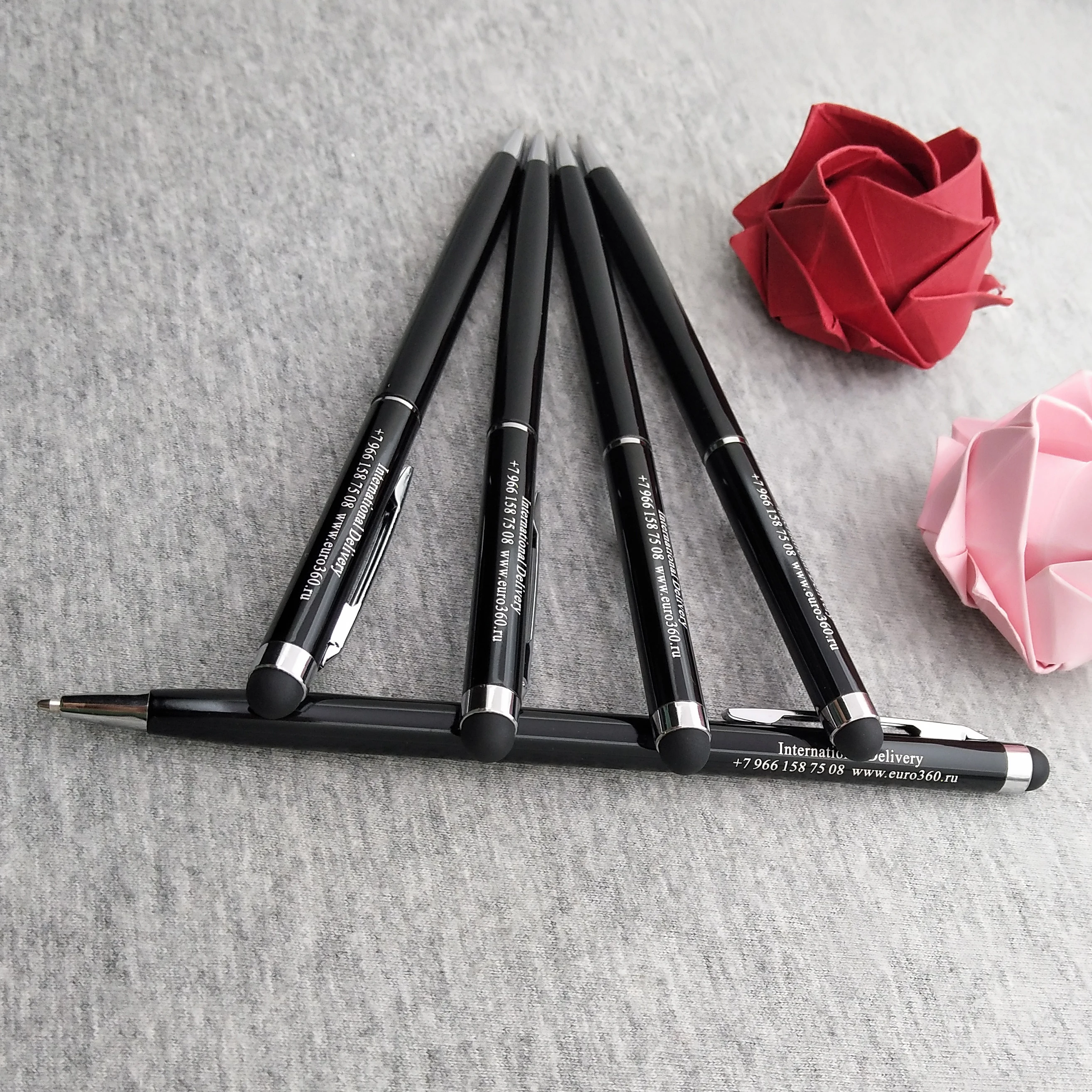 60pcs a lot personalzied wedding table centerpieces smartphone touching pens custom printing with your wedding date and wishes