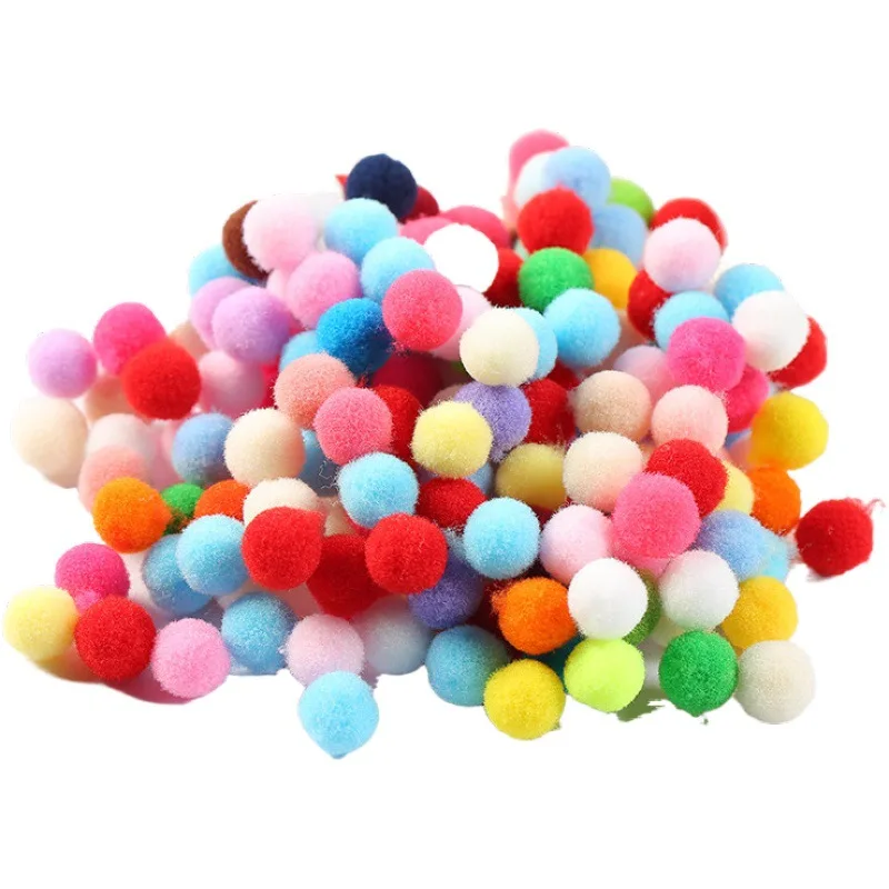 Pompom 8/10/15/20/25/30mm Plush Ball for Craft DIY Wedding Home Decoration Garment Sewing on Cloth Accessories Craft Supplies