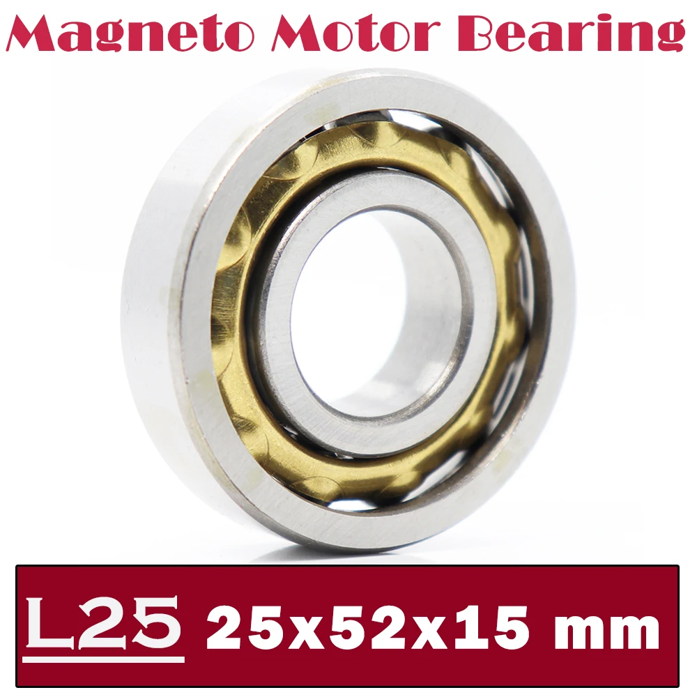 L25 Magneto Bearing 25*52*15 mm ( 1 PC ) Angular Contact Separate Permanent Motor Ball Bearings