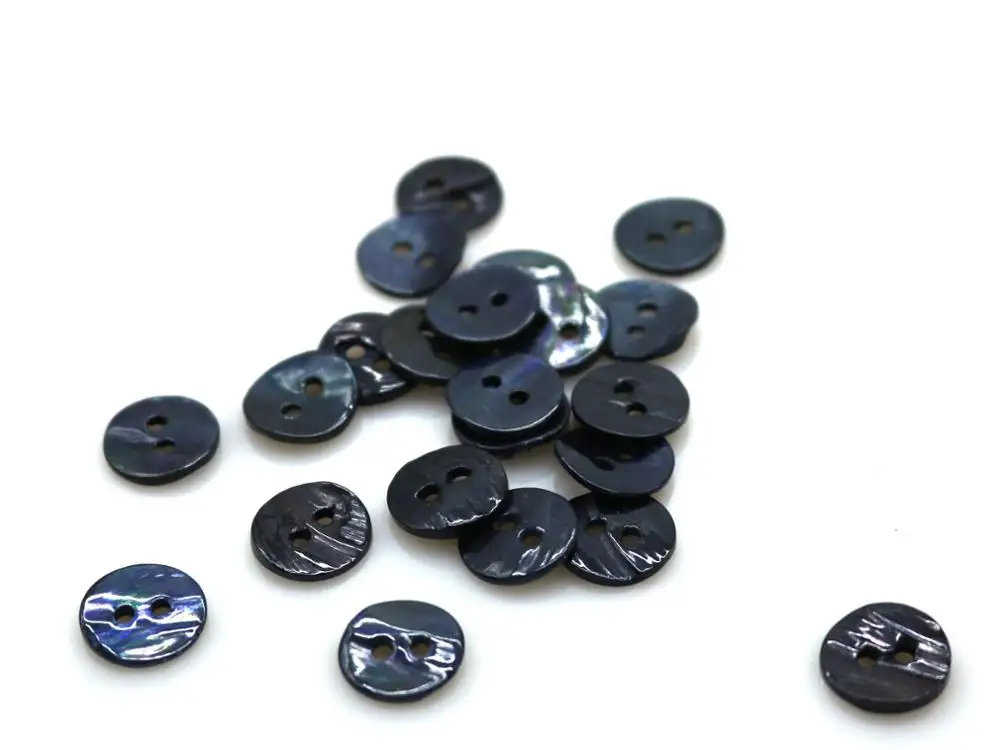 20pcs/lot 12mm/15mm/22mm fashion natural dyed dark blue real shell button 2 holes button