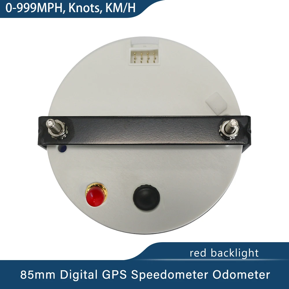 Boat Car 85mm Digital GPS Speedometer Odometer 0-999 knots km/h mph 12V/24V with Backlight Yacht Vessel Motorcycle