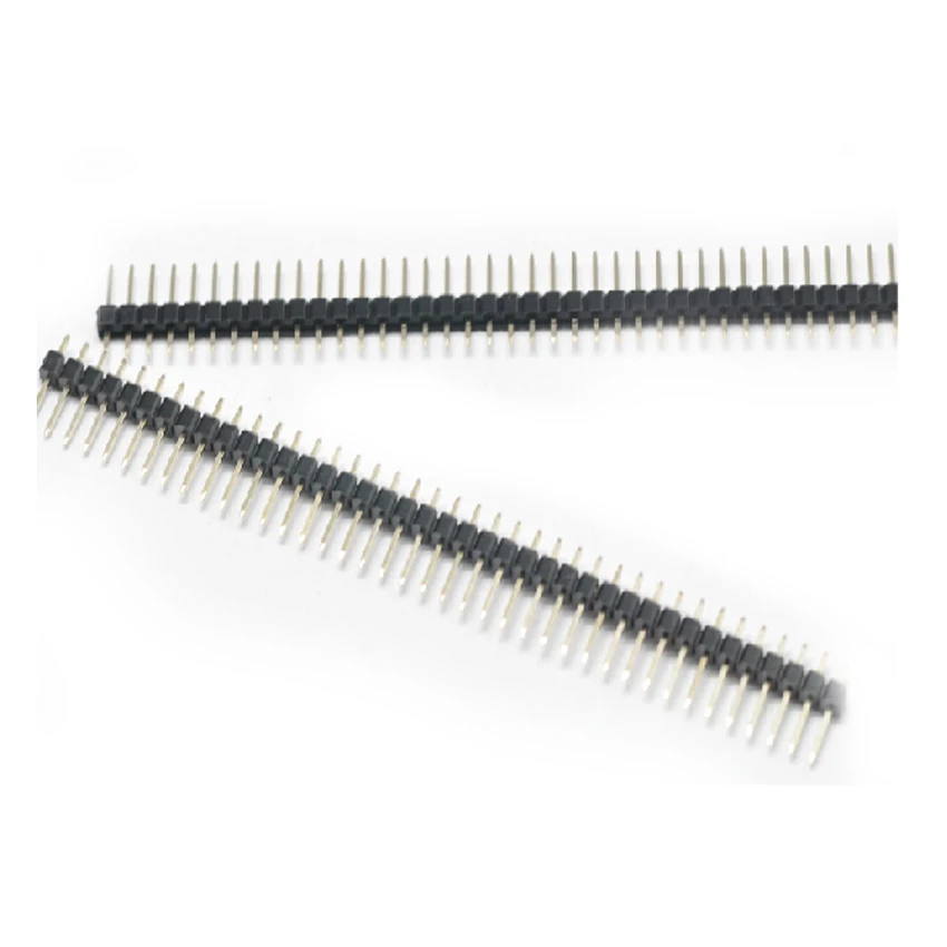 200PCS/Lot 40Pin 40P Straight Single Row Needle Pin Header Connector Male 2.54mm 1*40