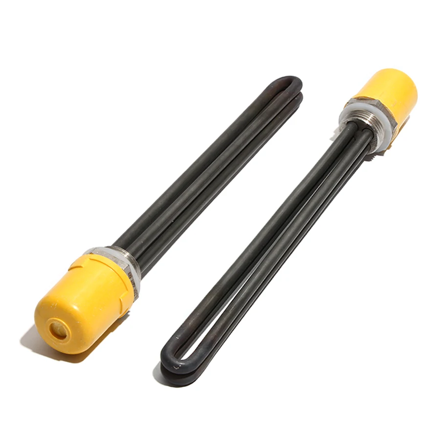 1 Inch/DN25 Double U Water Heater Element 220V 3KW/6KW/9KW/12KW 304 Stainless Steel Heating Tube with Green Oil Handling image 3