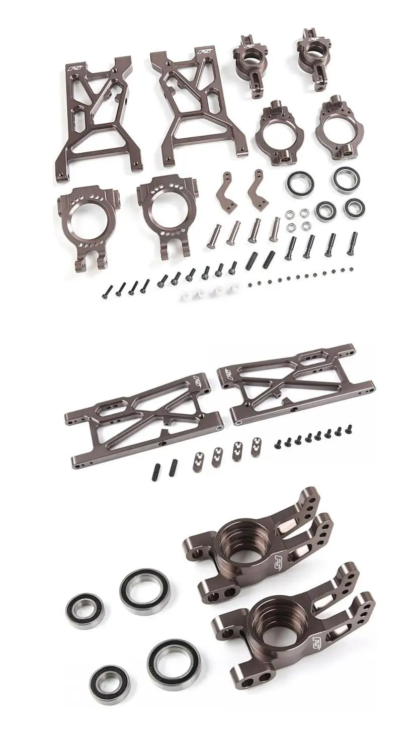 Aluminum front +rear suspension arm set & front+rear hub carrier set for 1/5 rofun/rovan F5 RC Truck  MCD parts