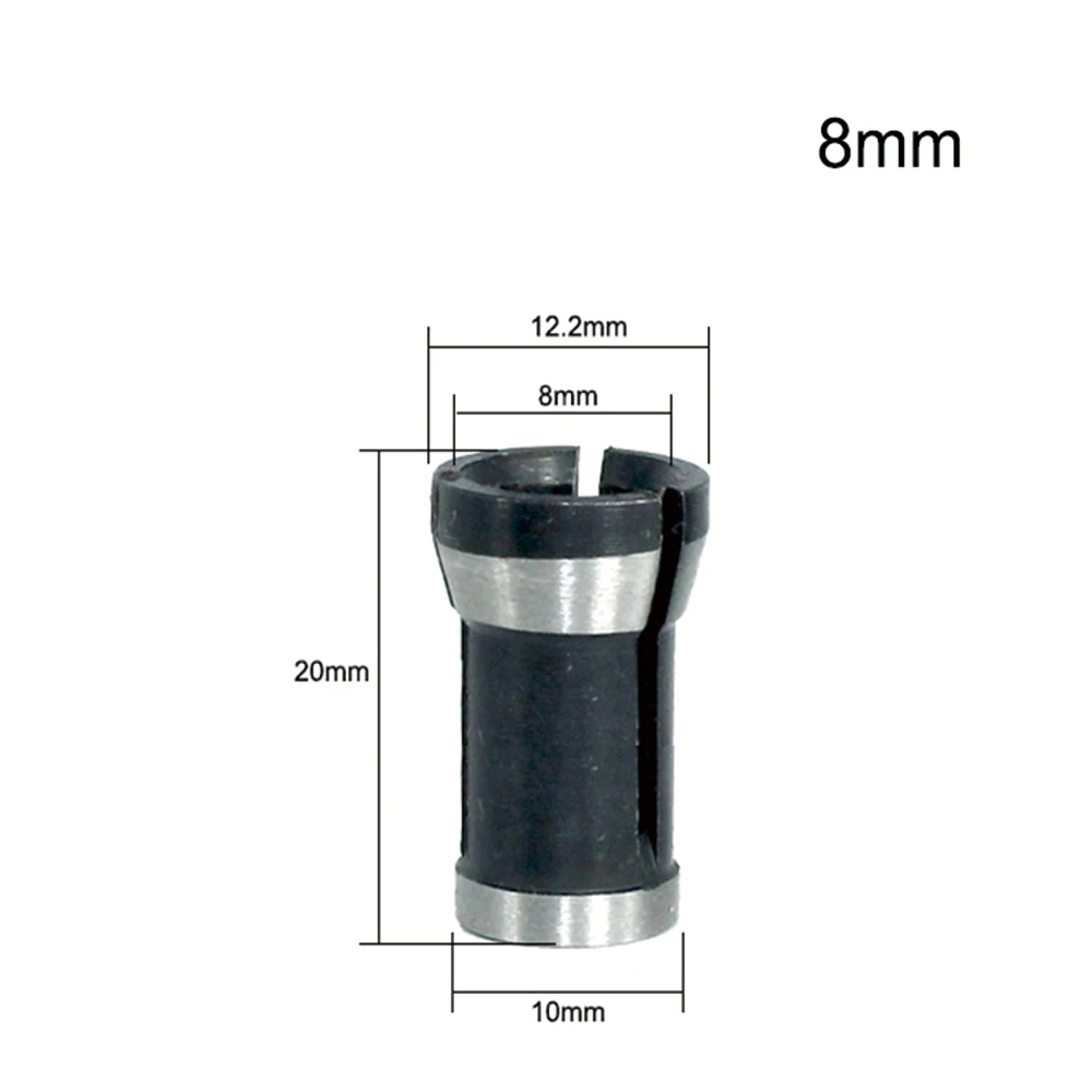 adapter collet shank 8mm 6.35mm 6mm router collet extension chuck adapter High Precision Milling Cutter Accessories