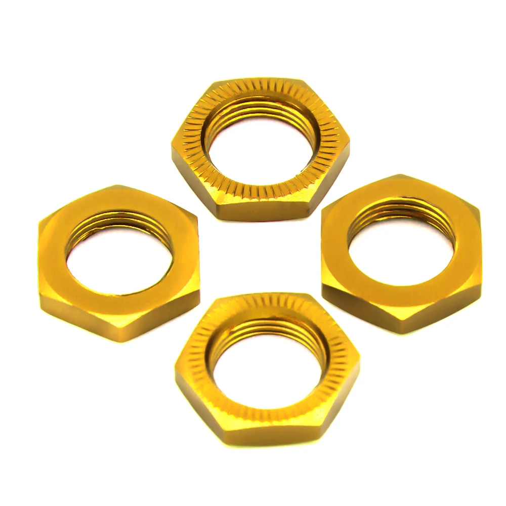 4pcs 17mm Wheel Hex Nuts Mount 4pcs For RC 1/5 Traxxas X-MAXX 77086-4 HSP RC Car