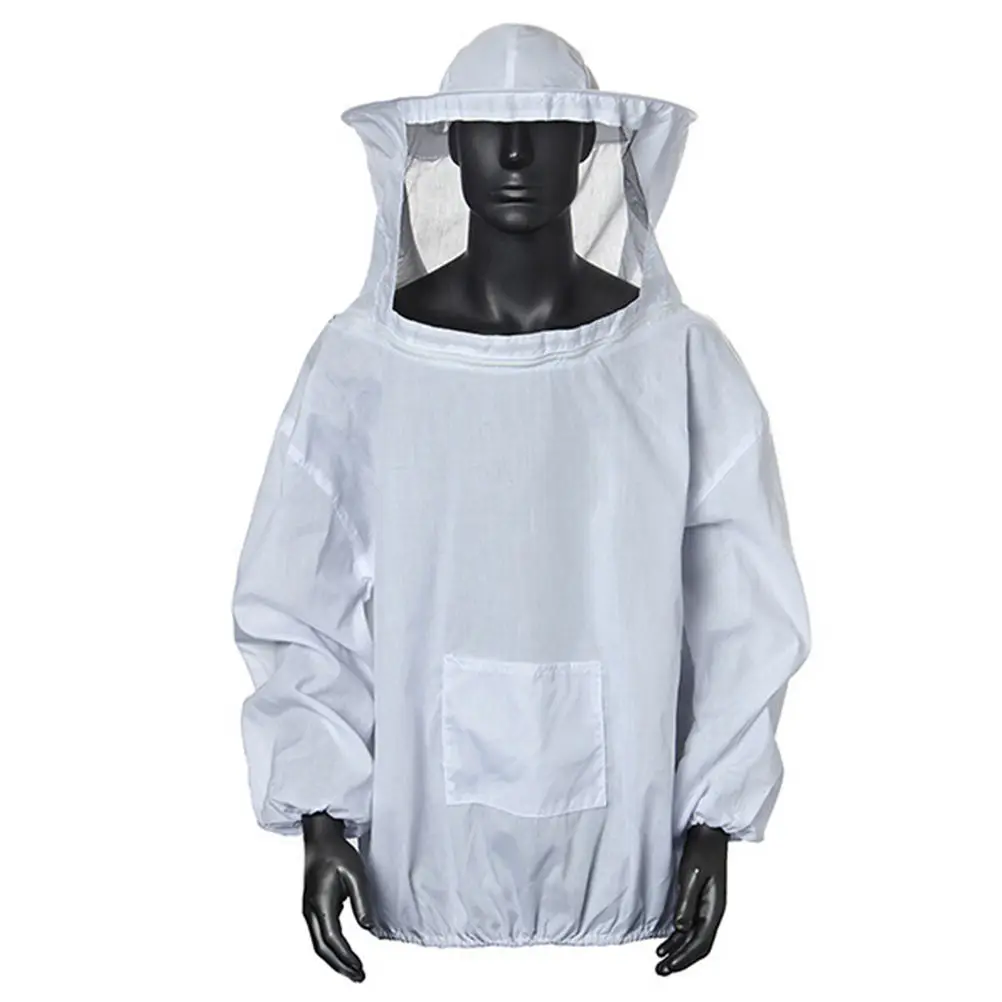 

Breathable Beekeeping Jacket Smock Protective Suit Clothes Bee Keeping Hat Sleeve Beekeeper Clothing Protector Equipment WJ905