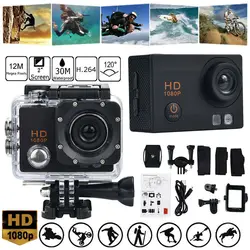 Black Motor Bike Motor Cycle Action Helmet Sports Camera DV Cam HD 1080P