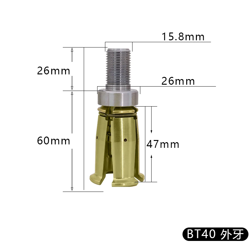 

BT30 BT40 45 degree OuTaiwan four-petal claw pull claw spindle pull claw broach machining center lock mouth chuck