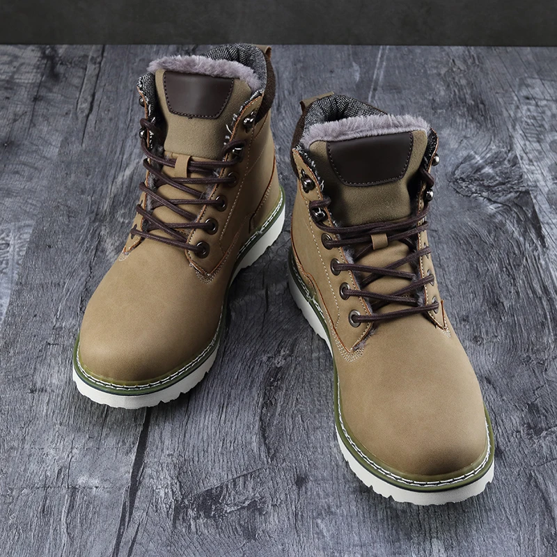 2021 New Men Boots Durable outsole Man Boots Brand Comfy Fashion Comfortable Winter Walking Boots Men Shoes Size 36-46