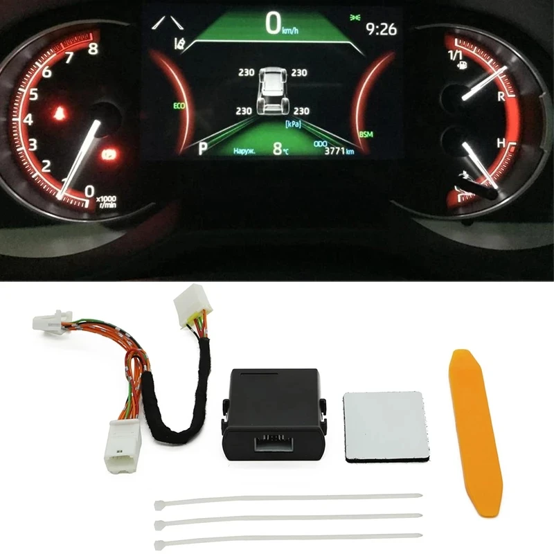 

For 2019- 2022 Toyota RAV4 XA50 Car TPMS TIRE Tyre Pressure Monitoring System Digital LCD Dash Board Display Auto Security Alarm