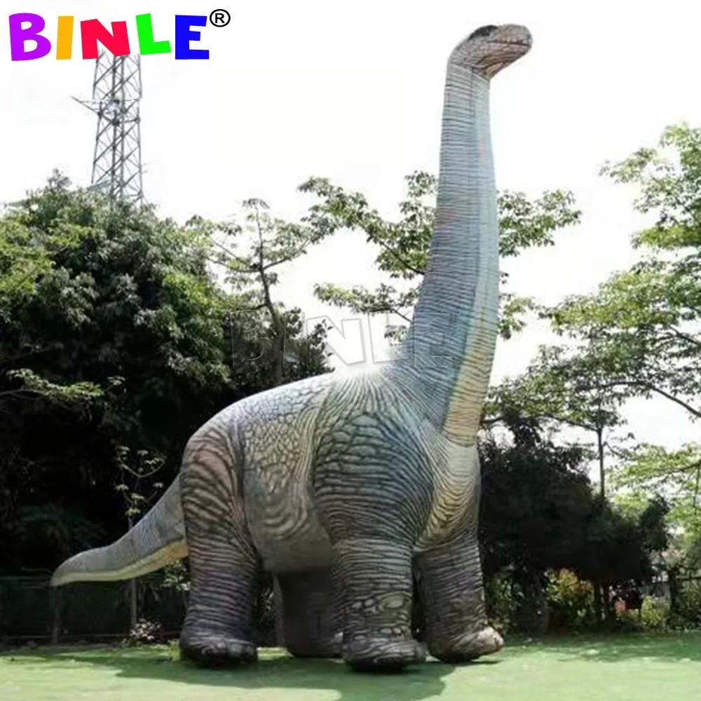 

Outdoor Zoo Park Decorative10meters Giant Inflatable Brachiosaurus Dinosaur Jurassic Dragon Animal Model For Advertising