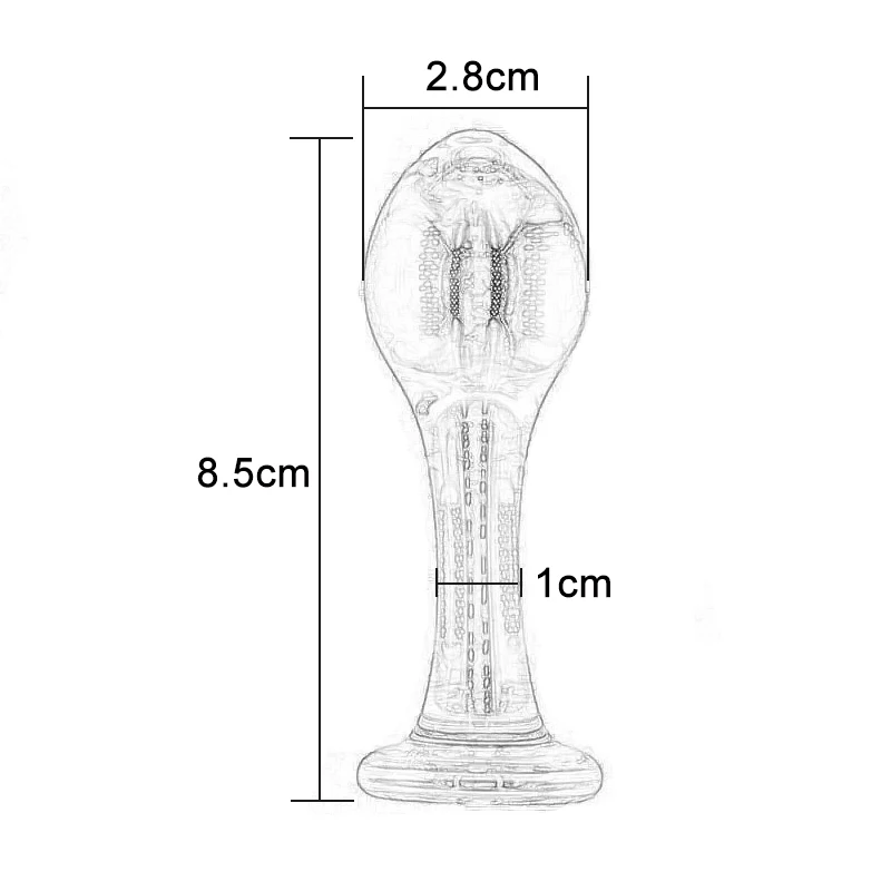 Crystal Glass  Small Anal Dildo Small Butt Plug Anal Beads for Sex Toys Women Couples Adult Products Anal Stimulator