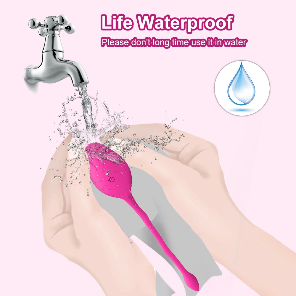Mạnh Mẽ Hoa Hồng Rung Âm Vật Máy Kích Thích Nữ Cho Nữ Trứng Rung Âm Đạo Kegel Bóng Không Dây Điều Khiển Từ Xa Đồ Chơi Tình Dục