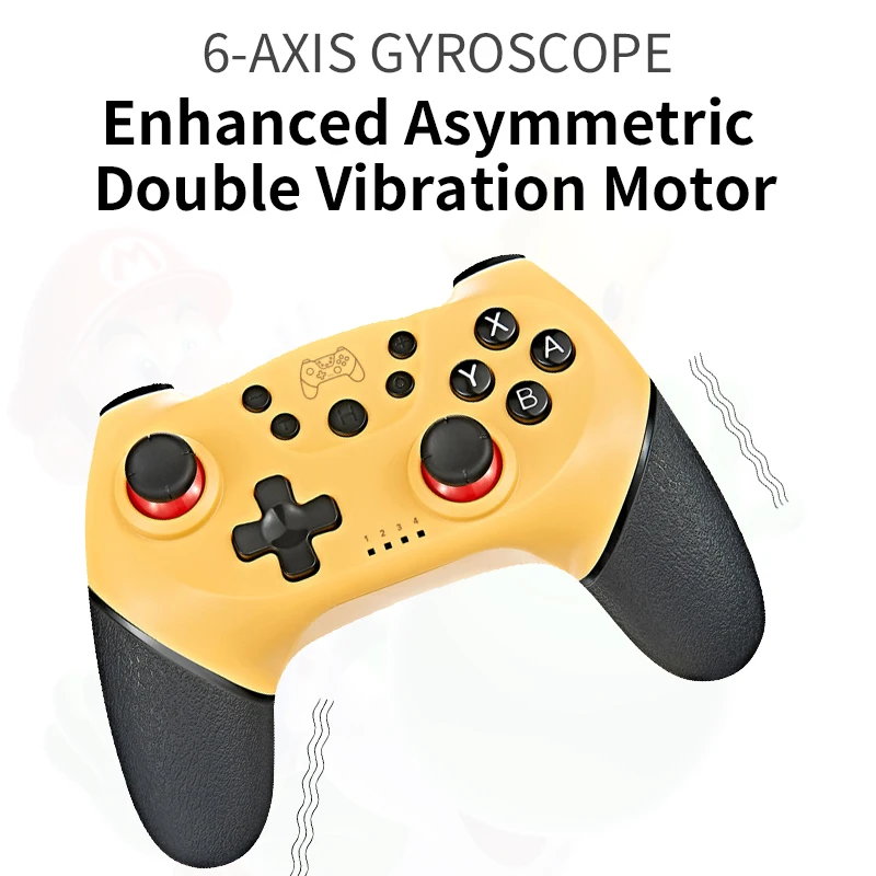 AOLION 2020 Gamepad Pro Bluetooth untuk NS Konsol Gamepad Nirkabel Video Game USB Joystick Kontrol Pengontrol