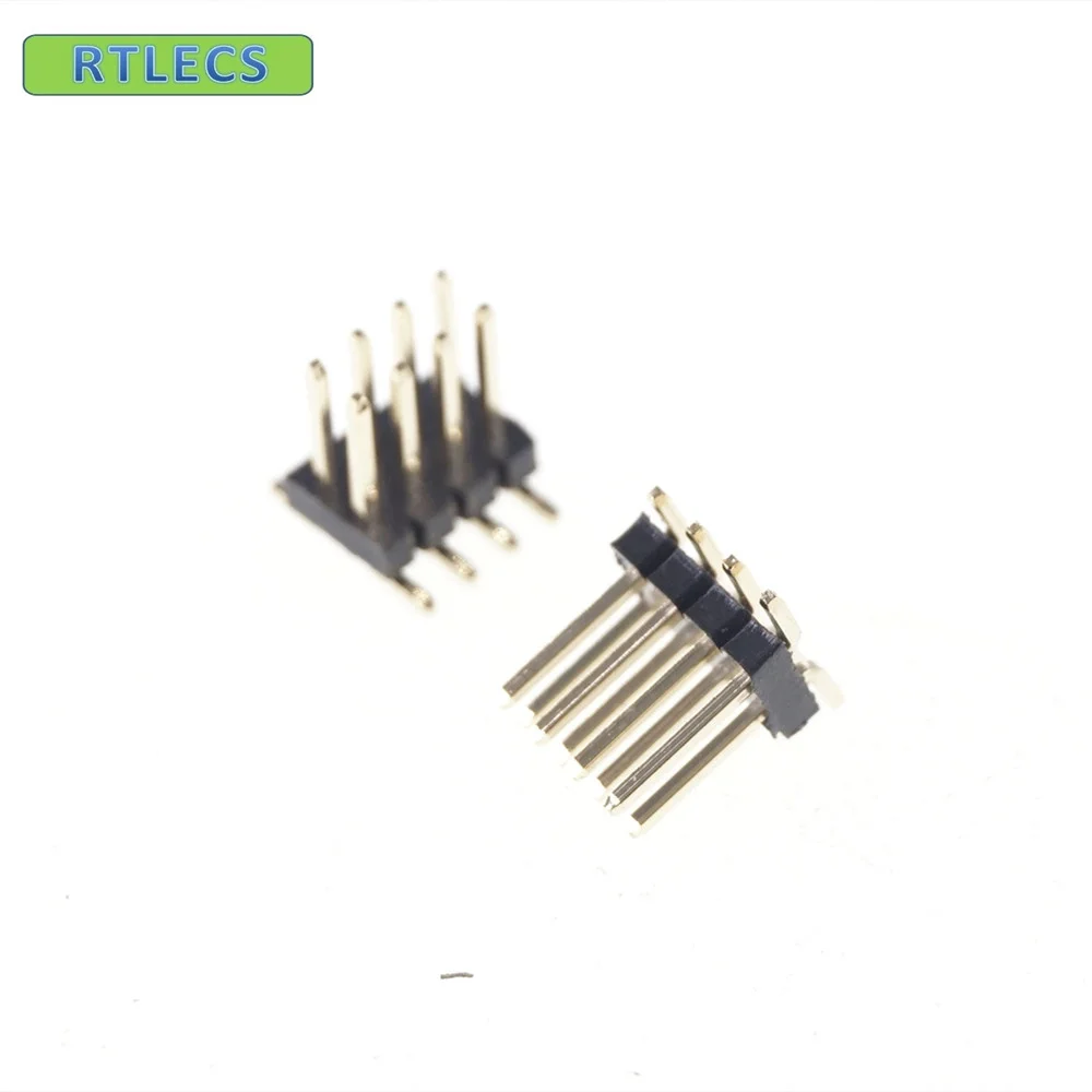 10 pcs 2x4 P 8 Pin 1.27 mm Male Header Dual row Straight PCB SMT male Pin Headers Rohs Lead free