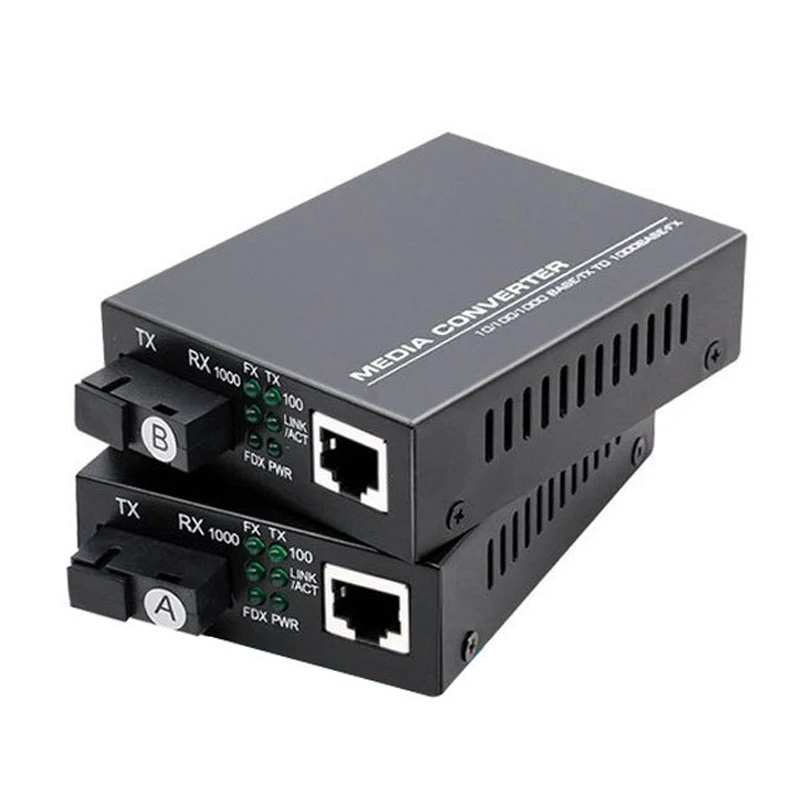 Gigabit single-mode single-fiber optical fiber transceiver SC interface network monitoring photoelectric converter 1 optical