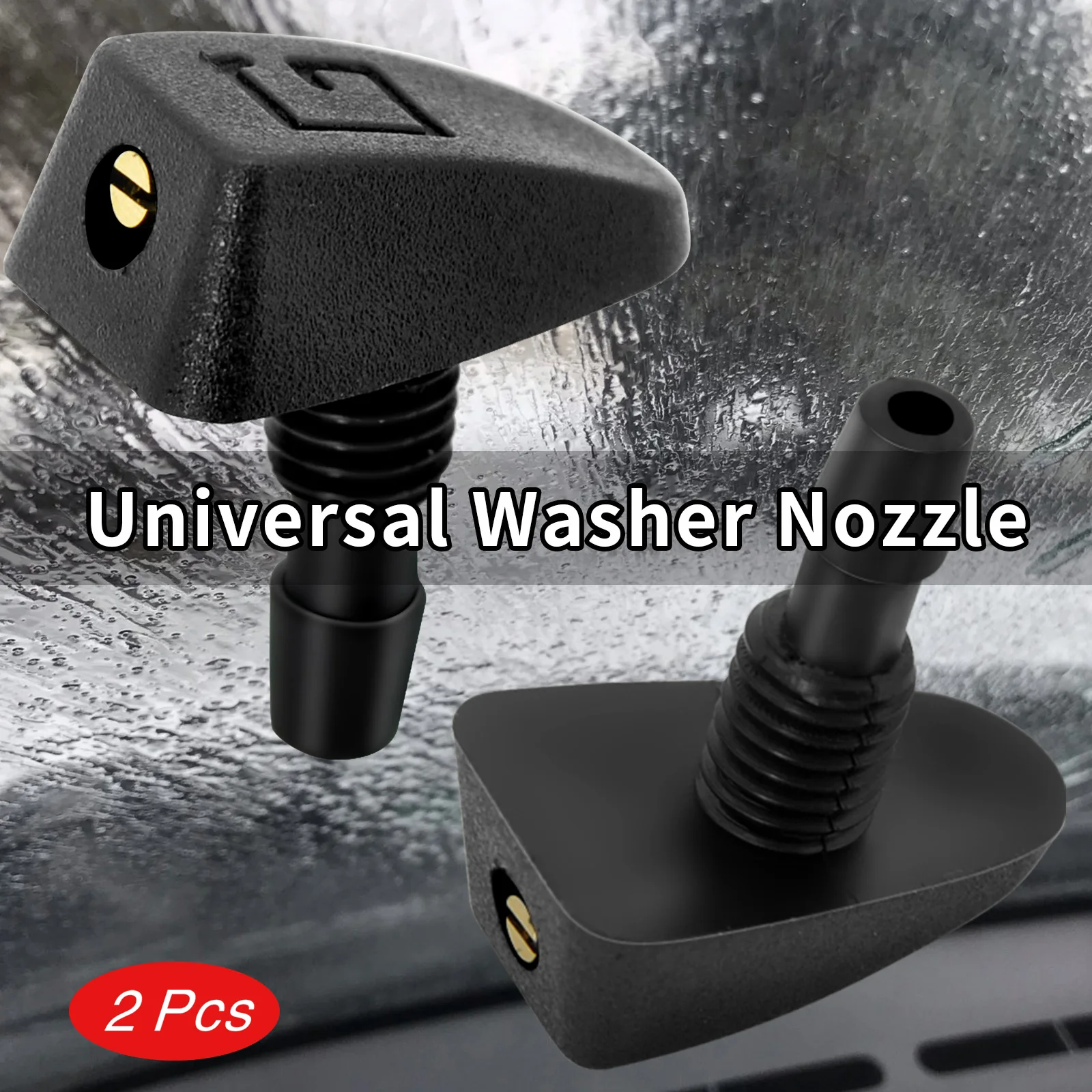 2 Pcs Water Spray Jet Washer Nozzle For BMW Audi Lada Opel Skoda Mazda Renault Megane VW Mercedes W163 Peugeot Car Accessories