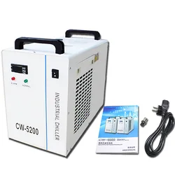 110V 220V CW-5200 6L Industrial Water Chiller CNC Spindle Motor 60W 80W Laser Engraving Machine CO2 Laser Tube Cooling Tools