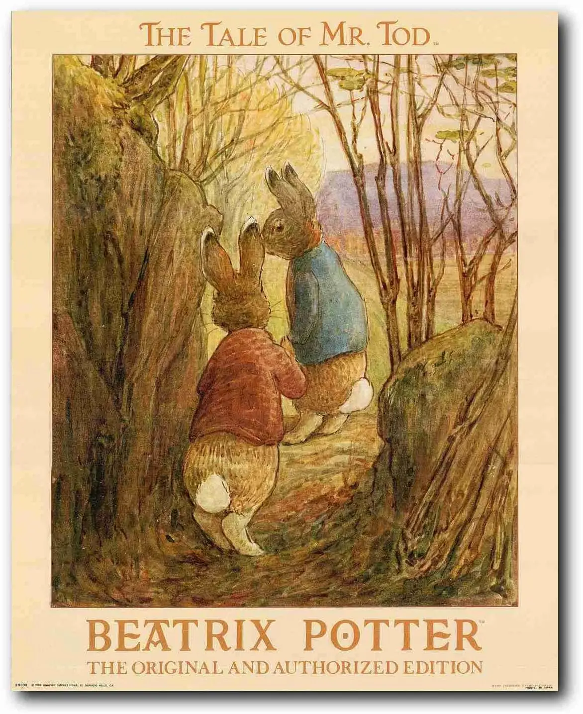 

Mr. Todd Beatrix Porter's story, wall decoration, art poster printing, original and Authorized Edition