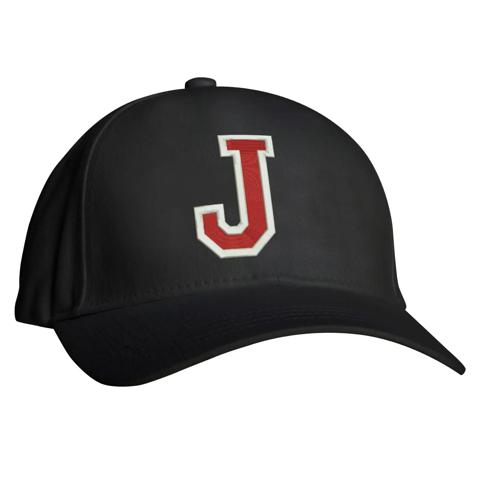 Letter J Baseball cap Birthday Gift Alphabet Hiphop Style Printed Design Hat