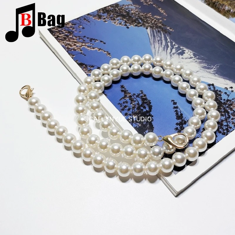 12 مللي متر 14 مللي متر pearl بها بنفسك اللؤلؤ سلسلة حقيبة حزام محفظة سلسلة حزام مقبض استبدال حقيبة الكتف حقيبة سلسلة اكسسوارات حقيبة الديكور