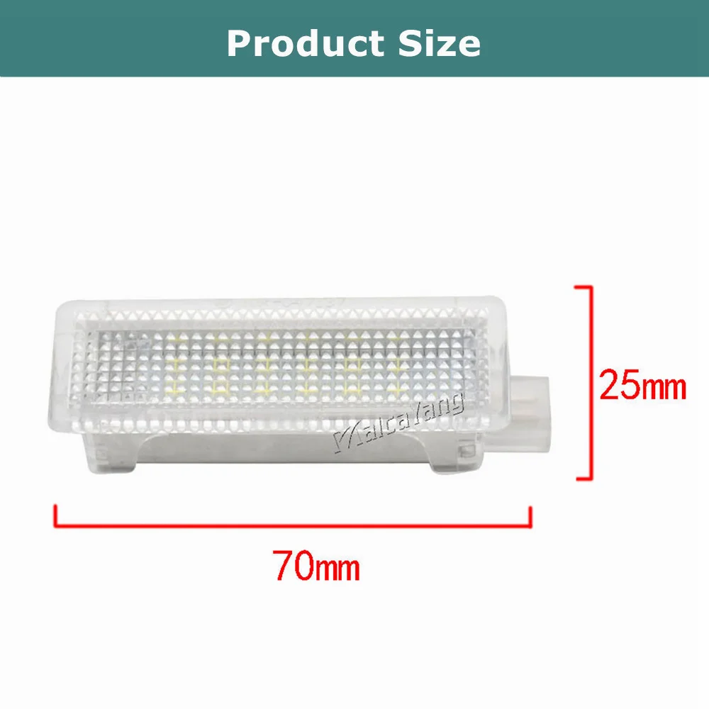 2 Stück LED-Innenbeleuchtung für Tür, Fußraum, Kofferraum und Gepäckraum für BMW E90 E91 E92 E93 E60 E70 E82 E87 X1 X3 X5 X6 F10 Mini – Detail 7