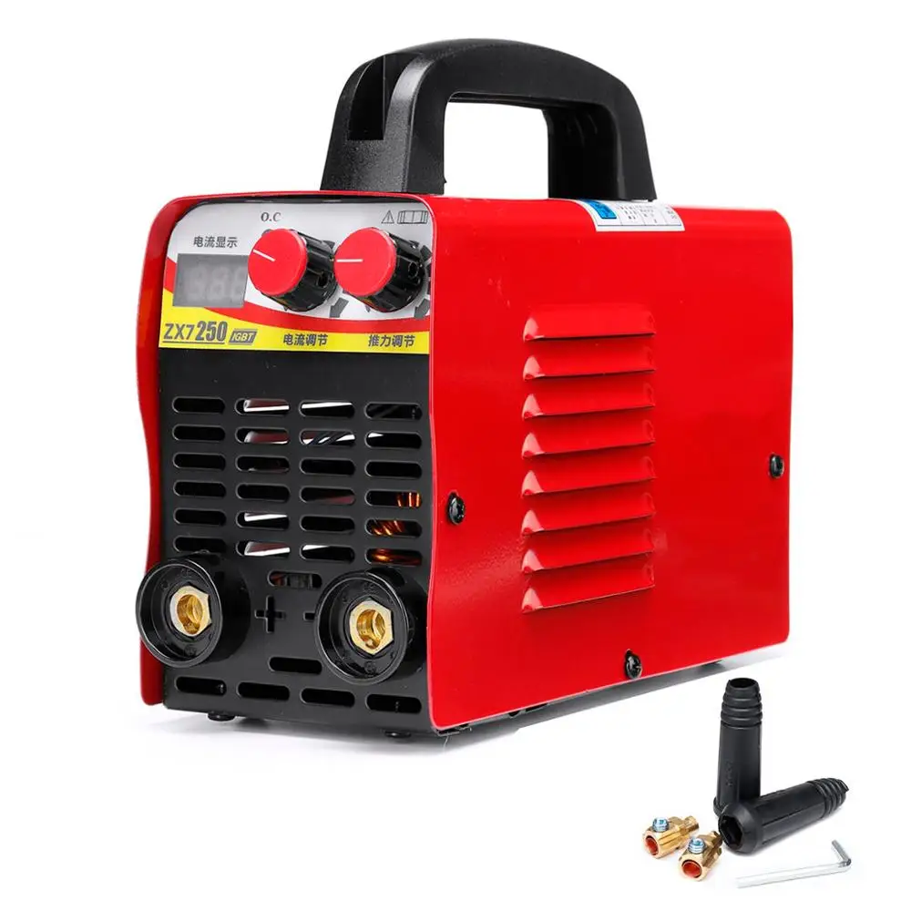 220V Mesin Las 6KW/9.5KW ZX7-250 10-250A Arc Kekuatan Listrik Mini/Pro LCD Tampilan Digital MMA IGBT inverter Tukang Las Terbaru
