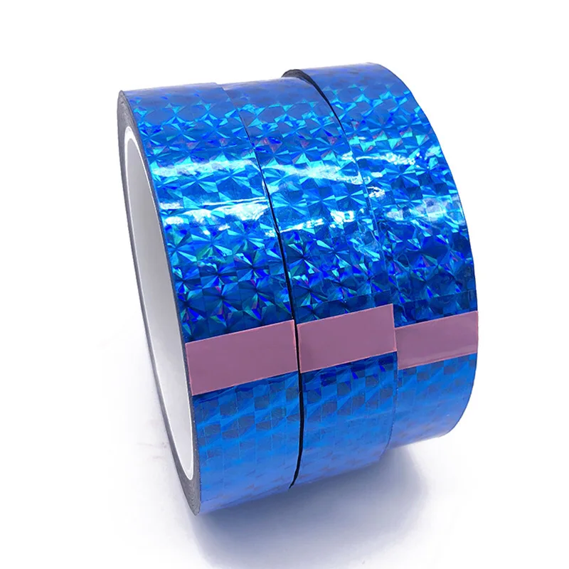 50 Meters Self Adhesive Decorative Tape Laser Glitter Masking Tape Hot Stamping Sticker Party Birthday Christmas Decor Tape