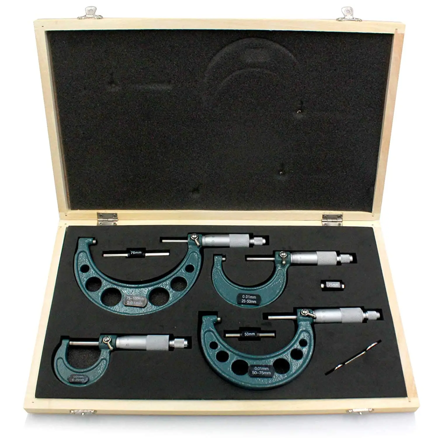 4pcs Outside Micrometer Set Machinist Tool 0-4\