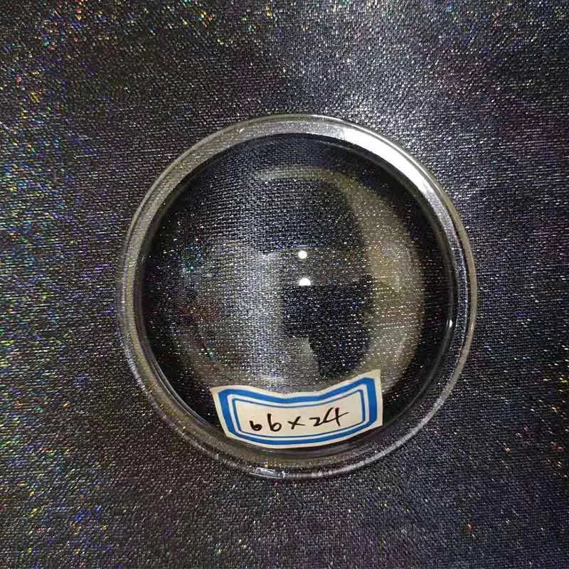 LED Lens 66mm LED Convex Lens Condenser Optical Focusing Plano-Convex Glass Lens