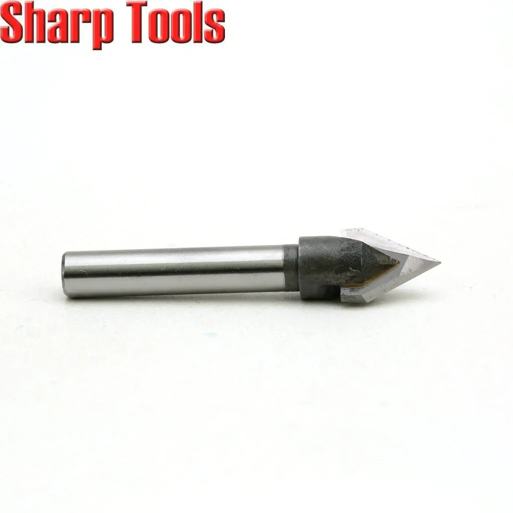 Herramientas de carpintería con ranura en V de 6x12mm y 60 grados, juego de brocas para enrutador, fresa de chaflán, grabado 3D, fresas de carburo sólido para madera