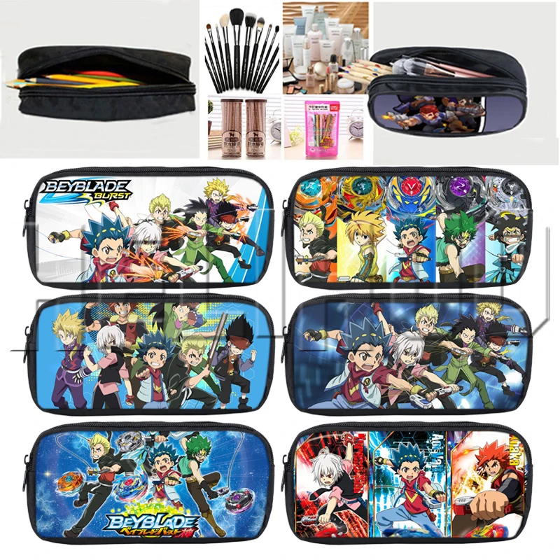 Quality Cartoon G-Revolutio Beyblade Burst pencil case Child boys girls stationary bag kids children pencil bag school supplies