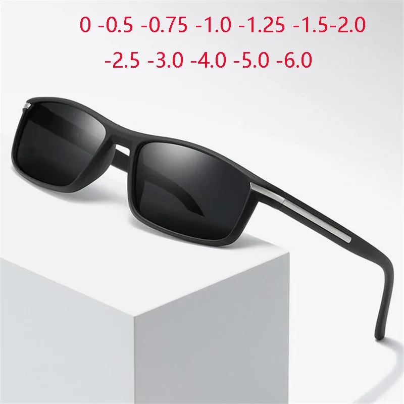 Elastic Hinge Ultraviolet-proof Myopia Sunglasses Women Brand Designer UV400 Prescription Sunglasses With Diopters 0 -0.5 To -6