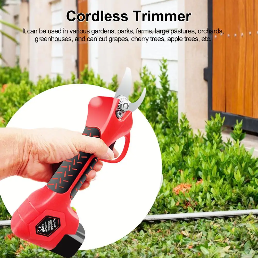 16,8 V 2Ah Handheld Gartenschere Cordless 28mm Schneiden Durchmesser Berufs Elektrische Rebschnitt Schere Mit Zwei Lithium-Batterien