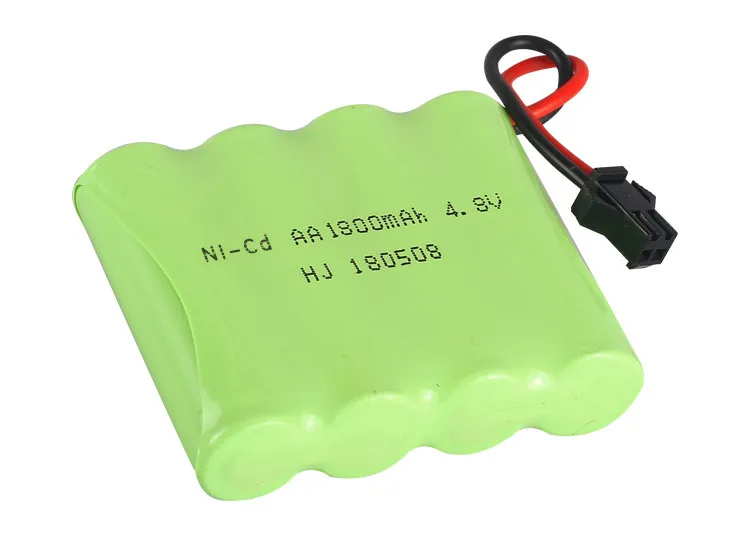 4.8V 1800mAh Ni-MH AA rechargable Battery with 2P SM plug for RC Truck/ RC car/ RC boat/ RC tank 2pcs