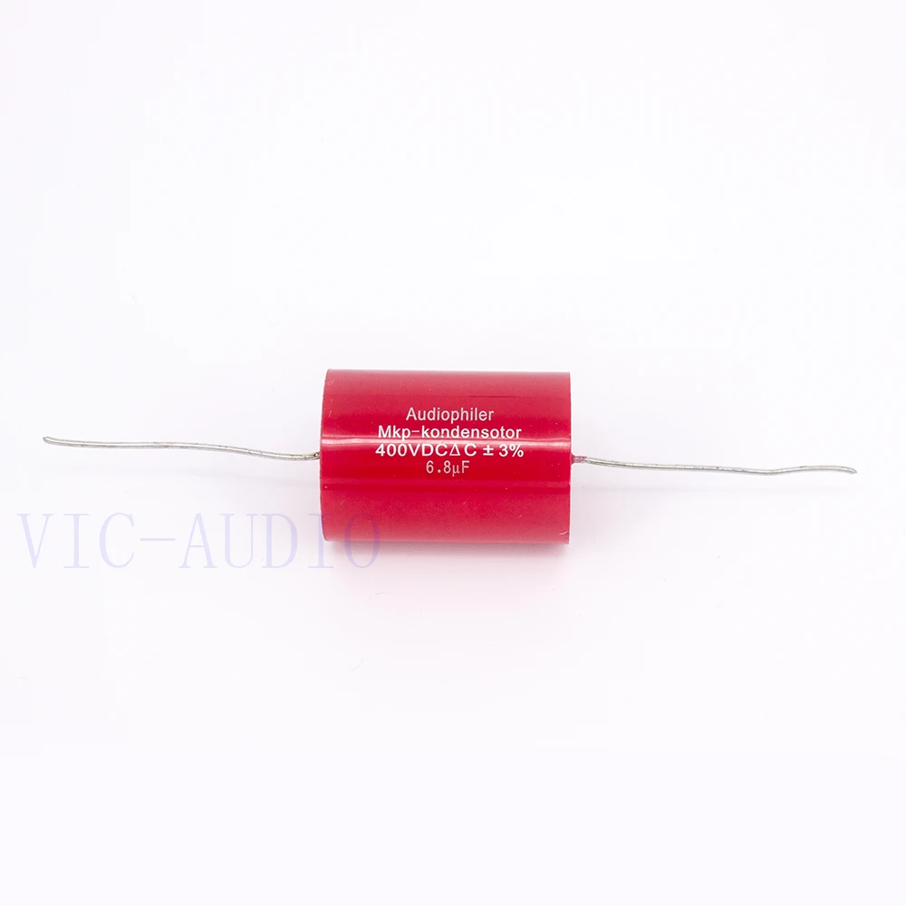 Audiophiler Mkp 6.8Uf 400V DC 3% HIFI Fever Electrodeless Capacitorตัวเก็บประจุAudioข้อต่อความถี่แบ่ง6.8Uf