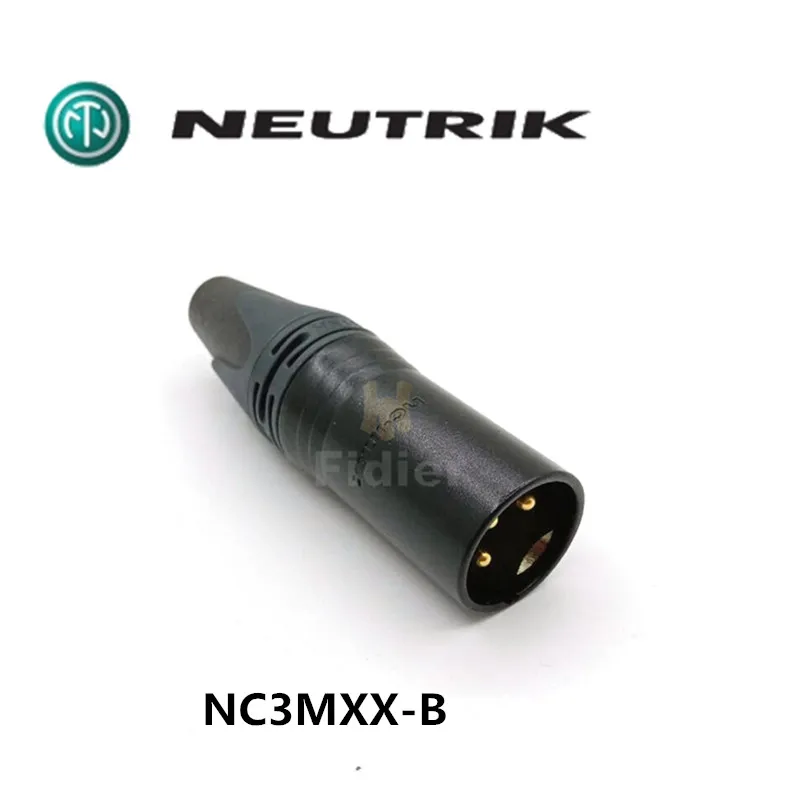 Neutrik NC3FXX-B NC3MXX-B Carnon XLR gilded balanced male and female plug