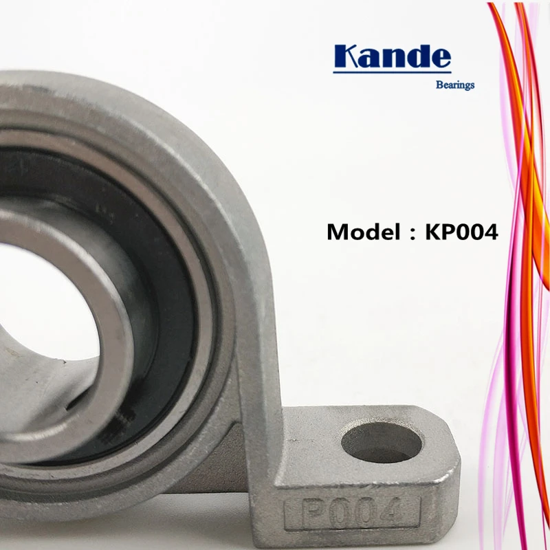 KP004 2pcs KP004  Zinc Alloy Miniature Vertical Bearings Zinc Alloy Mounted  Bore: 20mm P004