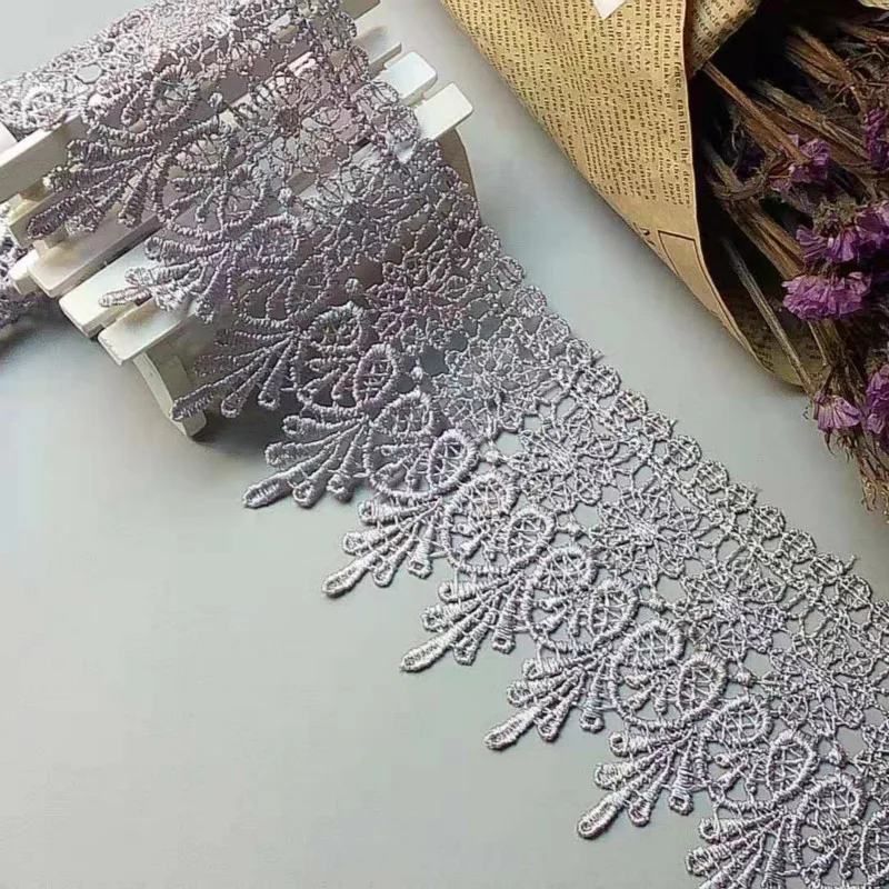 3 yards 10cm Lace Trim Lace Applique 7 Colors Polyester for Clothes Home Textiles Apparel Sewing Strip Trimmings Lace Fabric New