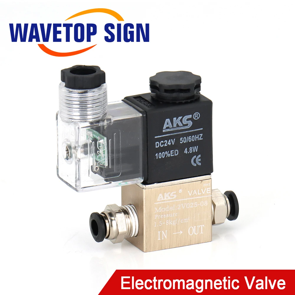 WaveTopSign Pneumatic One In One Out The Electromagnetic Valve On-off Valve Air Valve AC220V DC24V 12V