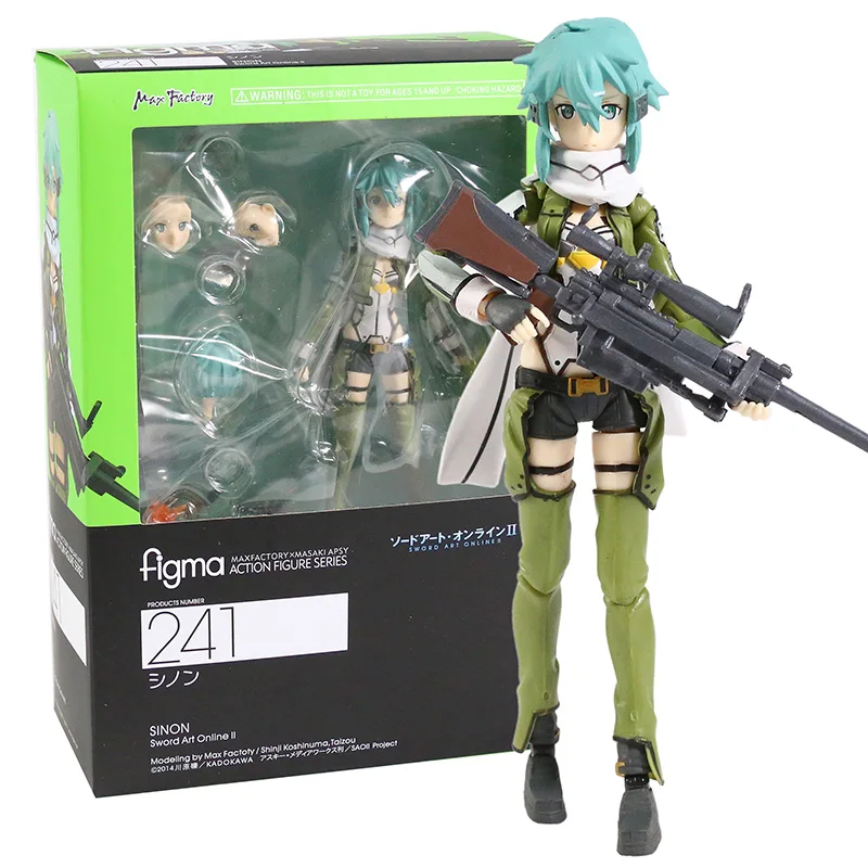 Figma Sword Art Online Kirito 174 248 Asuna 178 Sinon 241 ABS/PVC