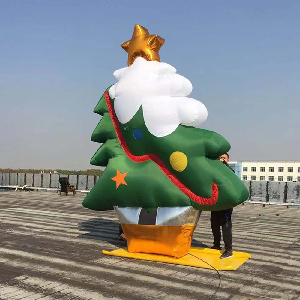 Outdoor giant Inflatable Christmas tree with LED light, china supplier new design inflatable decoration tree for christmas