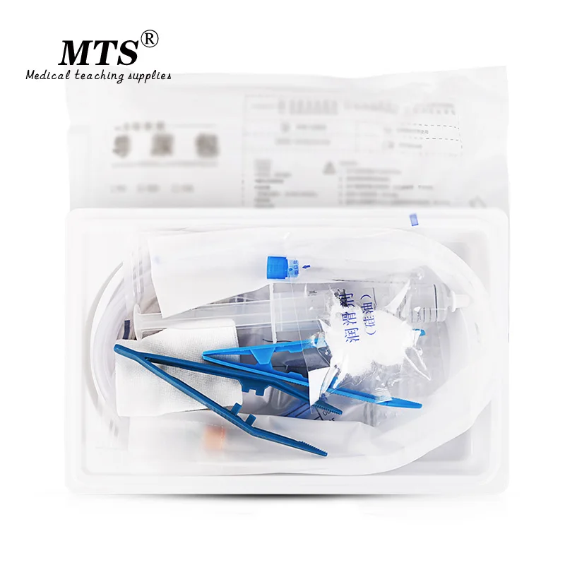 Disposable sterile urethral Catheterization kits 2-way silicone Foley catheter Men and women with urine drainage bag urine bag