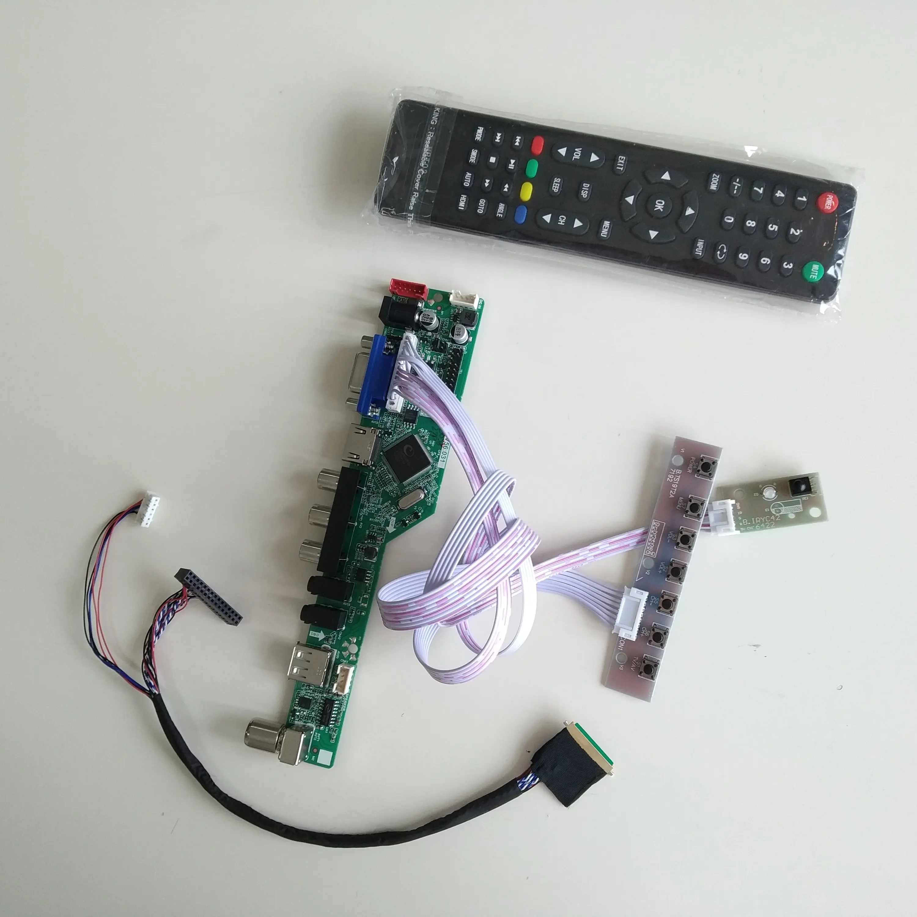 

TV LED VGA AV RF Controller driver Board kit For LP173WF1-TLA1 17.3" 1920*1080 panel Monitor Display